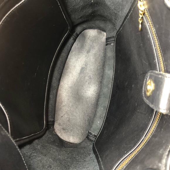 Vintage COACH Black Large Legacy Shopper Shoulder Bag Tote 9090 COA - Picture 6 of 17